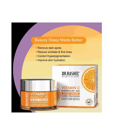 DR.RASHEL Vitamin C Brightening and Anti-Aging Night Cream 50g(Brightening&Anti-Aging) - Buy Online on GoSupps.com