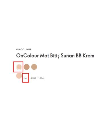 Oriflame Oncolour Matte Finish Bb Cream 30 ml Fair - Buy Online on GoSupps.com