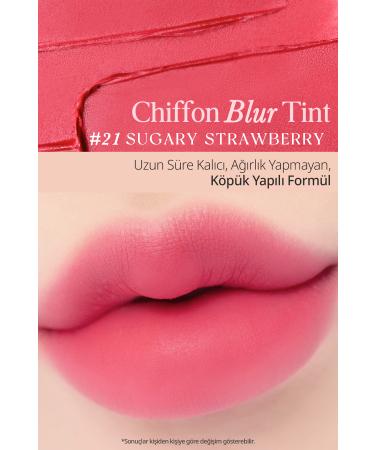 CLIO Smooth and Velvety Textured Natural Looking Tint CLIO Chiffon Blur Tint (21 Sugary Strawberry) - Buy Online on GoSupps.com