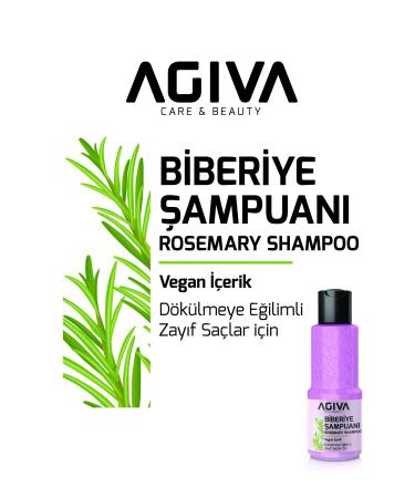 Agiva Rosemary Shampoo & Rosemary Water Anti-Hair Loss and Fast Hair Growth Effect 100 ml 2-Piece Set - Buy Online on GoSupps.com