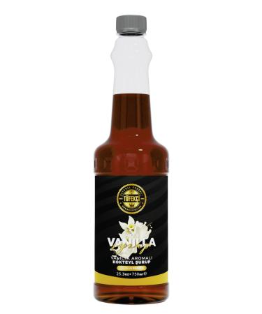 By T fek i Vanilla Flavored Coffee Cocktail and Dessert Syrup Real Sugar Intensive Form 750 ml