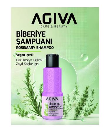 Agiva Rosemary Shampoo & Rosemary Water Anti-Hair Loss and Fast Hair Growth Effect 100 ml 2-Piece Set - Buy Online on GoSupps.com