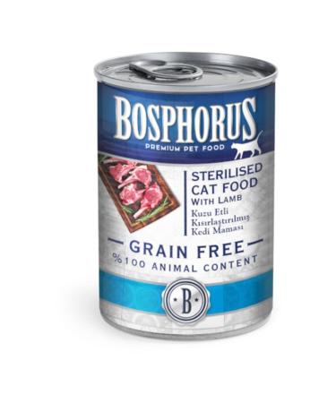 Bosphorus Sterilized Lamb Meat Sterilized Cat Canned Sterile Food 12 X 415 gr