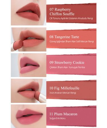 CLIO Soft Textured Light Matte Lipstick CLIO Chiffon Mood Lip (09 Strawberry Cookie) - Buy Online on GoSupps.com