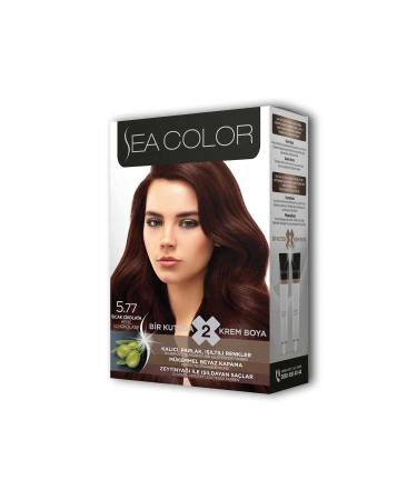 2 Tube Cream Hair Dye Set Hot Chocolate No: 5.77