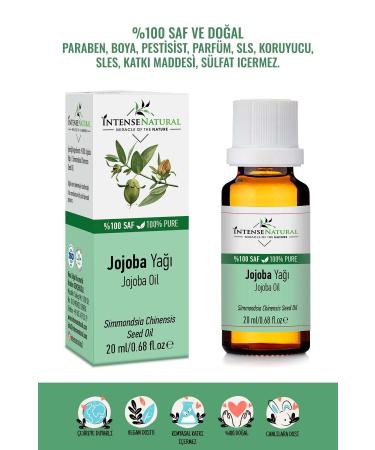 Intense Natural Jojoba Oil Cold Pressed 20 ml 0 Pure and Natural Jojoba Carrier Oil