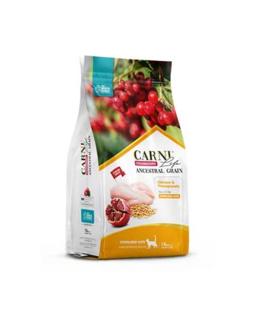 CARNI LIFE Carni Life Cranberry Chicken & Pomegranate Sterilized Cat Food (1.5 KG)