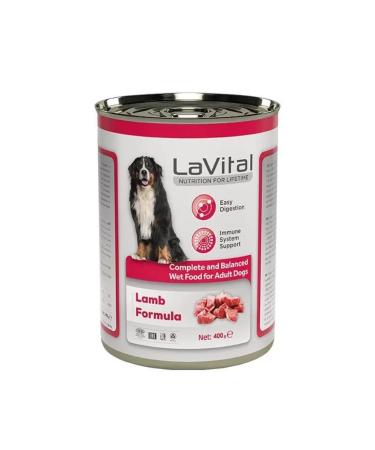 La Vital Lavital Adult Lamb Immune System Support Adult Dog Canned Food 400 gr