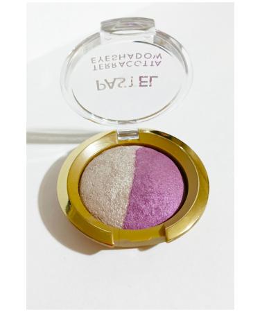 Pastel Terracotta Single Light Glitter Eyeshadow Beige and Purple No:77