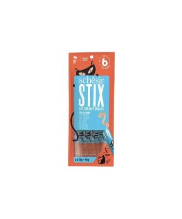 Schesir Cat Stick Salmon Liquid Cat Reward Food 6 Pieces 15 gr