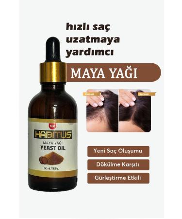 habitus yeast oil 0 Natural 50 ml | Special Care for Extremely Damaged and Falling Hair | Herbal Content