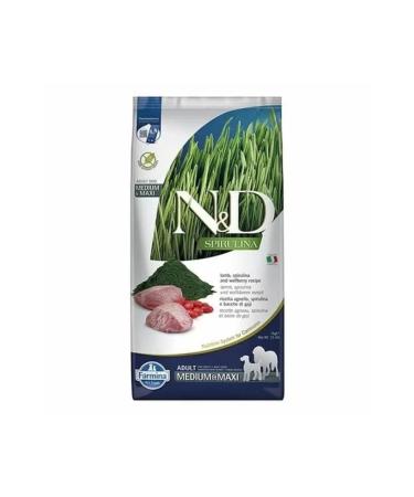 ND Spirulina Grain-Free Lamb Meat Medium and Large Breed Adult Dog Food 7 Kg
