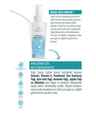VULLY Crack Repair and Whitening Foot and Heel Care Cream 100 ml - Buy Online on GoSupps.com