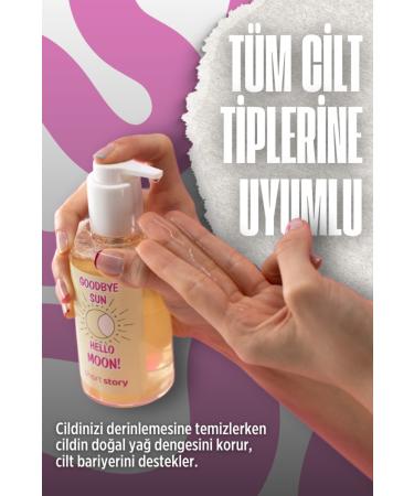 short story Goodbye Sun Hello Moon! Botanical Facial Cleansing Oil Green Tea Jojoba Vitamin E Multi Formula - Buy Online on GoSupps.com