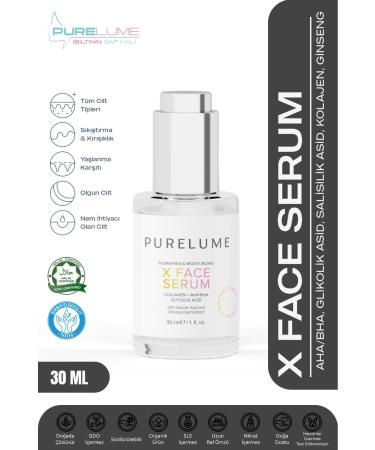 Pure Lume PURELUME X FACE AHA + BHA CONTAINING PEELING EFFECT ANTI-SPOT FACE CARE SERUM 30 ML