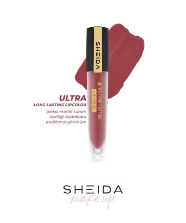 Sheida Long Lasting Long Lasting Matte Liquid Lipstick - Intense Pigment & Vitamin E Formula - No 10 - Buy Online on GoSupps.com