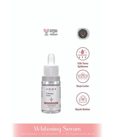VOOP Whitening Tone Equalizing Mini Whitening Serum 10 ml | 2% Arbutin 3% Vitamin C 1% Hyaluronic Acid - Buy Online on GoSupps.com