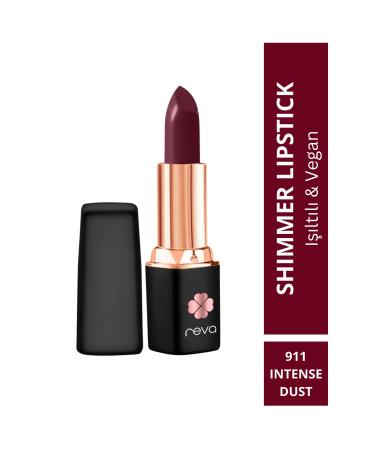 REVA Shimmer Lipstick Shine Lipstick 4 gr Vegan & Clean Content INTENSE RUST