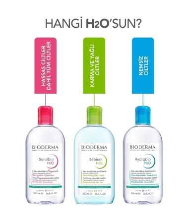 Bioderma Hydrabio H2O Moisturizing Micellar Make-Up Remover Water Dry Skin Face Eye Area 500 ml - Buy Online on GoSupps.com