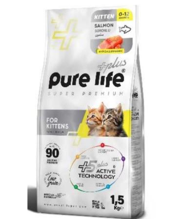 PureLife PLUS SALMON PUPPY CAT FOOD 1.5 KG