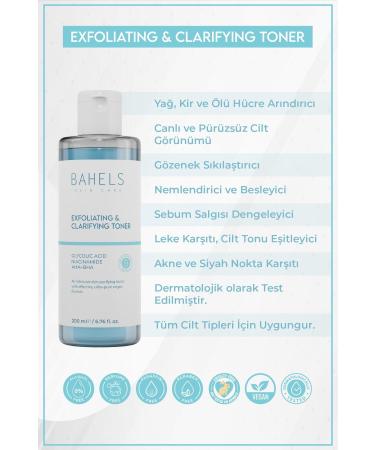 Bahels Cosmetic Revitalizing and Pore Tightening Glycolic Acid Toner for All Skin Types 200 ml - Buy Online on GoSupps.com