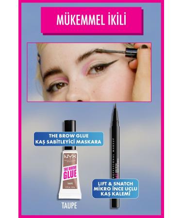 NYX Professional Makeup The Brow Glue Instant Brow Styler Eyebrow Fixing Mascara - Taupe - Buy Online on GoSupps.com