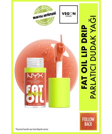 NYX Professional Makeup Fat Oil Lip Drip Shine Lip Oil - Follow Back