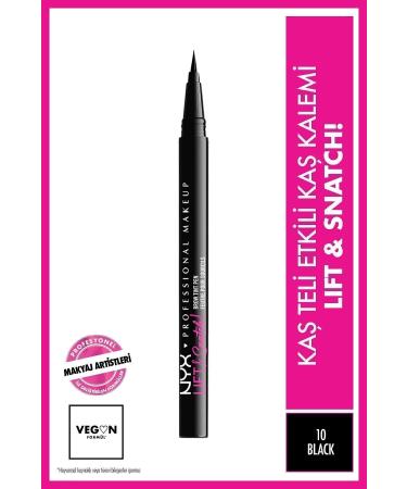 NYX Professional Makeup Lift & Snatch! Brow Tint Pen Black - Eyebrow Pencil