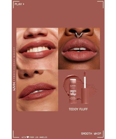 NYX Professional Makeup Smooth Whip Creamy Liquid Matte Lipstick - Teddy Fluff - Buy Online on GoSupps.com