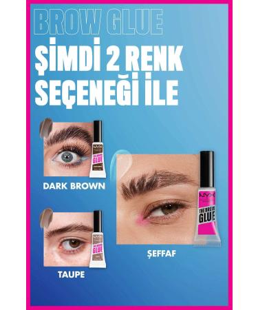 NYX Professional Makeup The Brow Glue Instant Brow Styler Eyebrow Fixing Mascara - Dark Brown - Buy Online on GoSupps.com
