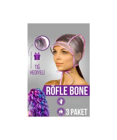 Easy Supply ModaCar Highlight Bonnet Crochet 3 PACK Hair Color Bonnet