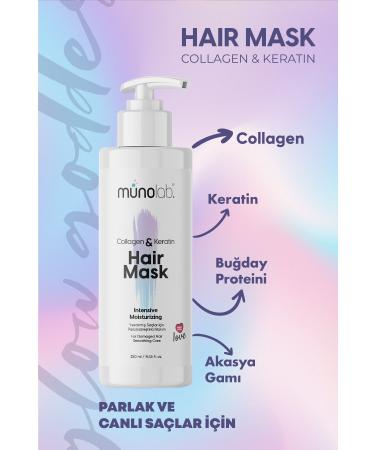 MUNOLAB Keratin & Collagen Vegan Hair Care Cream Instant Repair Easy Combing Helper - Buy Online on GoSupps.com
