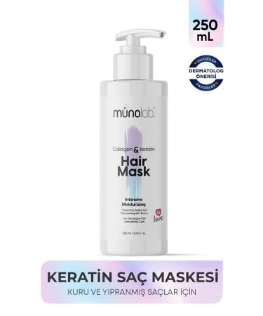 MUNOLAB Keratin & Collagen Vegan Hair Care Cream Instant Repair Easy Combing Helper