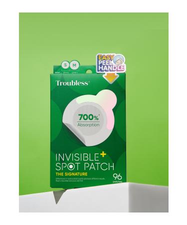 Troubless 2-Piece Thin and Transparent Waterproof P0 Absorption Capacity Korean Production Acne and Pimple Tape 96-Piece - Buy Online on GoSupps.com