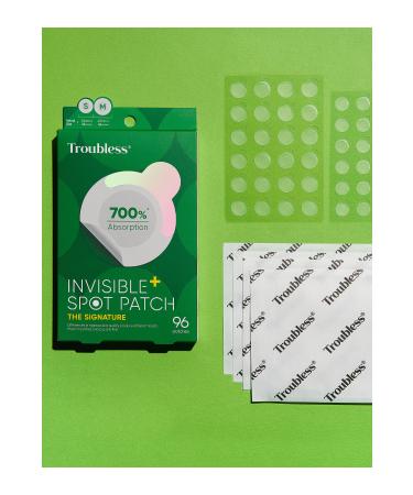 Troubless 2-Piece Thin and Transparent Waterproof P0 Absorption Capacity Korean Production Acne and Pimple Tape 96-Piece - Buy Online on GoSupps.com