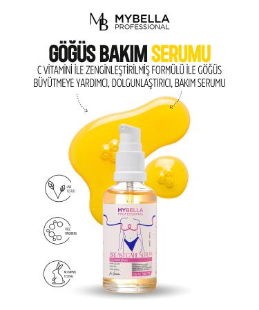 MY Bella Cosmetics Breast Enlargement Helper Breast Care Serum. 50 ml Enriched with Vitamin C Enlarge Me Enlarge C