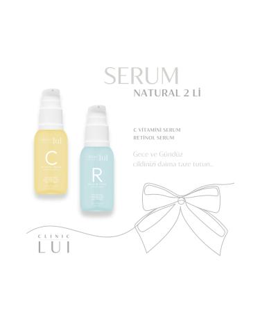 CLINIC LUI Natural 2-Pack Serum Brightening Vitamin C Serum + Anti-Aging Retinol Serum