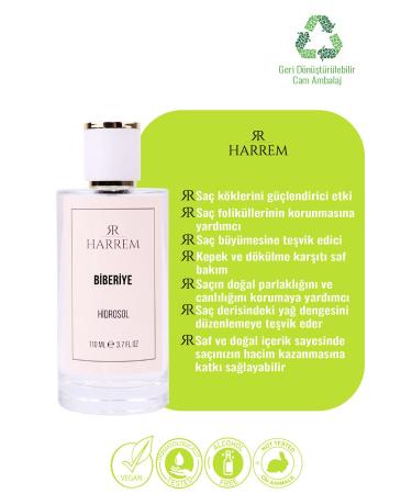 Harrem Rosemary Water Sebum/Oil Balancing and Strengthening Hair Tonic Pure and Natural 100 ml - Buy Online on GoSupps.com