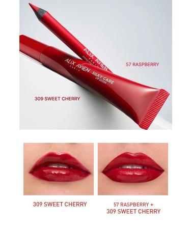 Alix Avien Silky Care Lipgloss 309 - Sweet Cherry - Soft Smooth Appearance - Protective and Moisturizing Effect - Buy Online on GoSupps.com