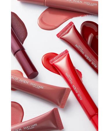 Alix Avien Silky Care Lipgloss 309 - Sweet Cherry - Soft Smooth Appearance - Protective and Moisturizing Effect - Buy Online on GoSupps.com