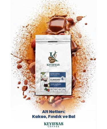 Keyifsas Coffee Tanzania Kilimanjaro Filter Coffee 1 Kg (BEANS or Ground)