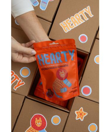 Hearty 8 Pack Carob Cookies 60g Sugar-free Additive-free Healthy Snack for Kids - Buy Online on GoSupps.com