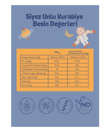 Hearty 6 Pack Mixed Cookies 60g Sugar-free Additive-free Healthy Snack for Kids - Buy Online on GoSupps.com