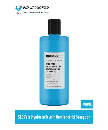 Maru.Derm Maruderm SLES-Free Hyaluronic Acid Moisturizing Shampoo 400 ML | Sulfate-Free Salt-Free Vegan Shampoo - Buy Online on GoSupps.com