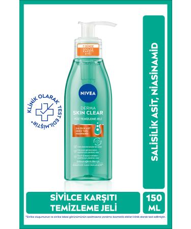 NIVEA Derma Skin Clear Anti-Acne Routine Serum 30ml Gel 150ml Toner 200ml Peeling 150ml Cream 40ml - Buy Online on GoSupps.com