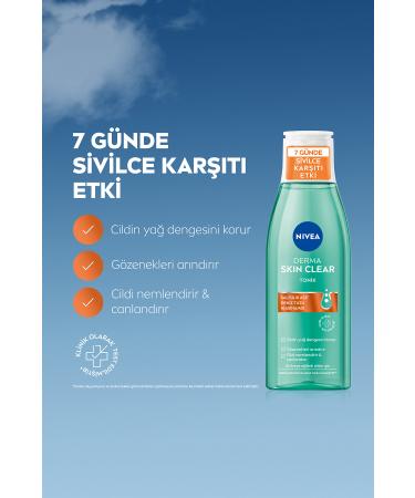 NIVEA Derma Skin Clear Anti-Acne Facial Cleansing Gel 150ml and Moisturizing Toner 200ml Oily Skin - Buy Online on GoSupps.com