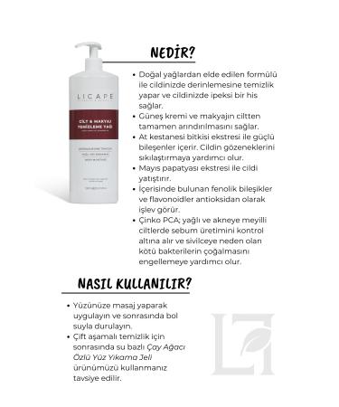 Licape Two Phase Skin and Make-up Cleansing Oil 1000ml - Buy Online on GoSupps.com