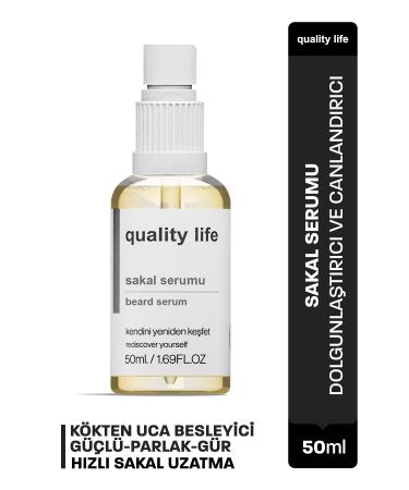 Quality Life Beard Serum Supporting New Beard Formation for Sparse Beard and Beardlessness Problems