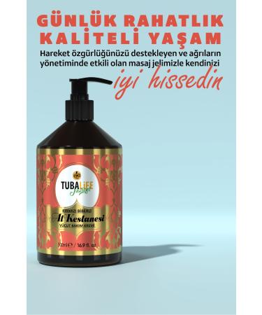 TUBALIFE Tubalife Horse Chestnut Massage Gel with Red Pepper 500 ml - Body Care Gel - Buy Online on GoSupps.com