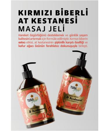 TUBALIFE Tubalife Horse Chestnut Massage Gel with Red Pepper 500 ml - Body Care Gel - Buy Online on GoSupps.com